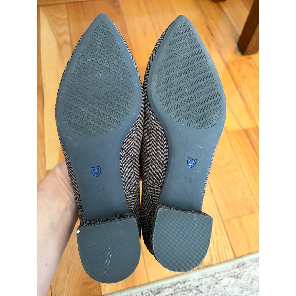 Rothy's The High Point Heels Sparrow Herringbone Size 7.5 - Picture 6 of 7